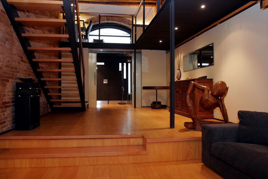 vista hacia la entrada