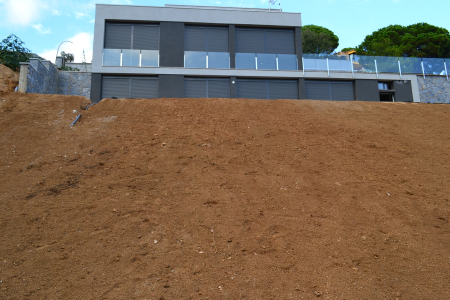 Vista inferior del talud