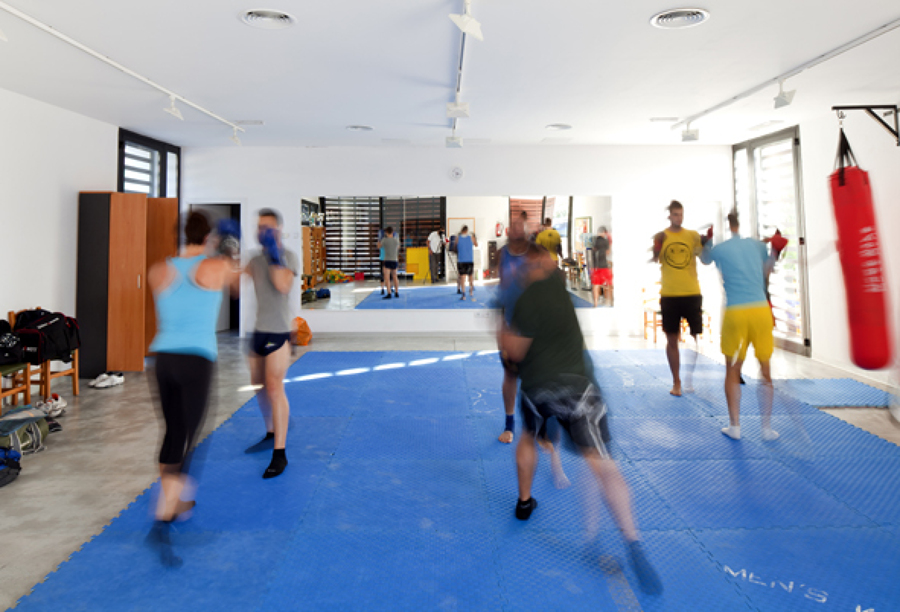 Vista interior de una sala