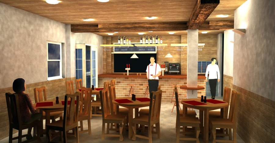 Vista interior del Bar