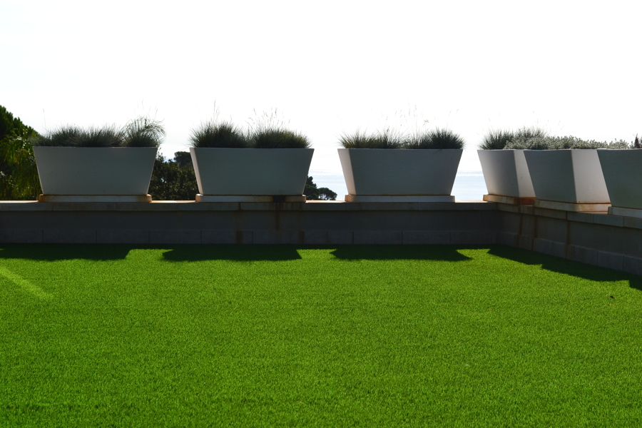 Vista izquierda jardineras