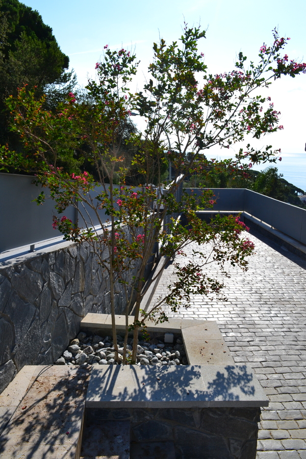 Vista jardinera entrada