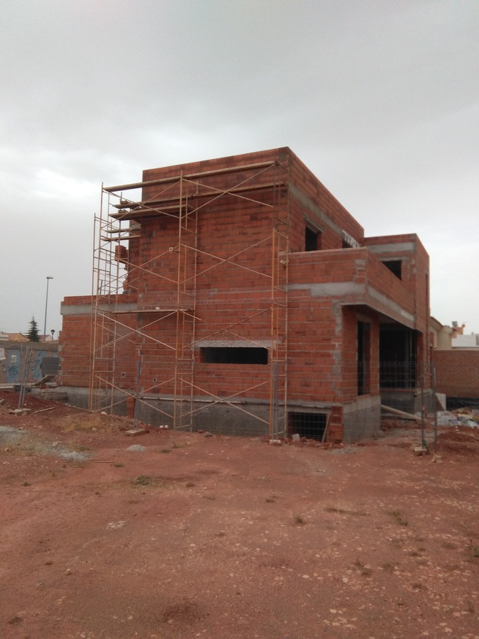 Vista lateral de vivienda