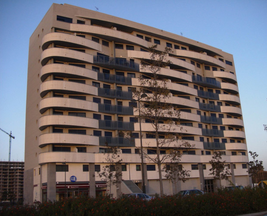 Vista panorámica del edificio