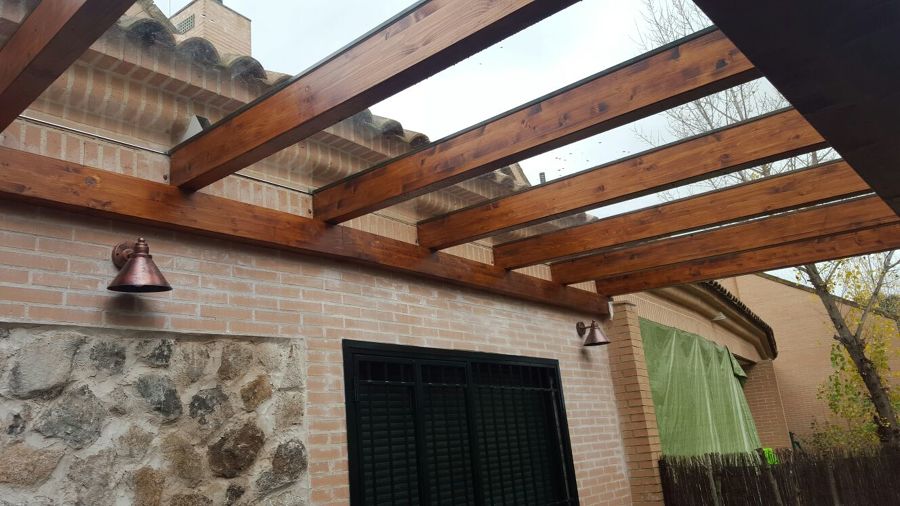 VISTA PERGOLA DE MADERA