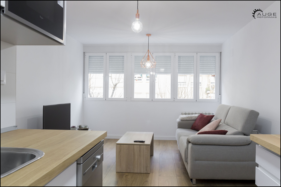 Vista salón desde cocina