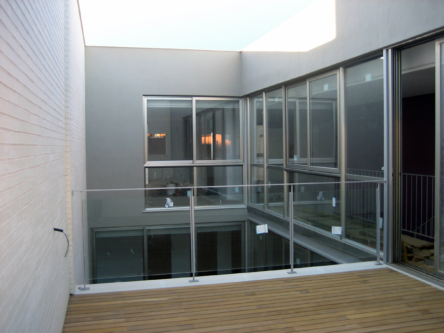 Vista superior del patio central