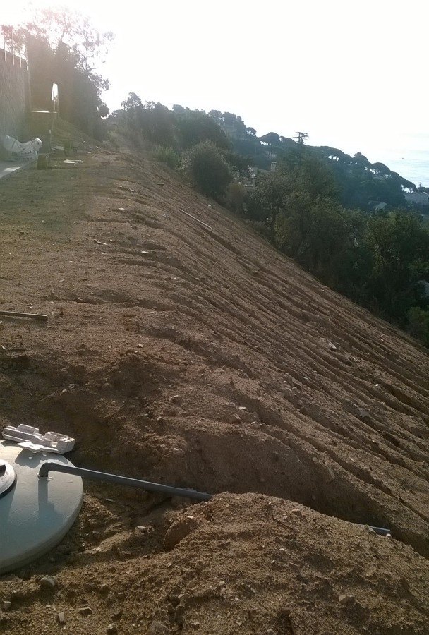 Vista superior talud