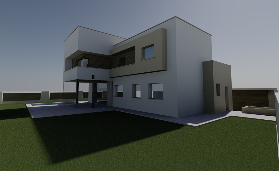 Vista sureste desde el jardin