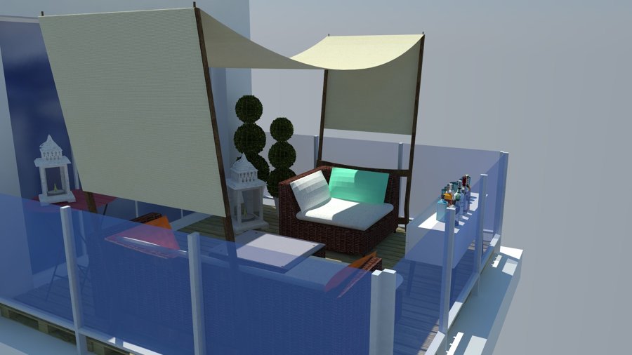 Vista terraza exterior