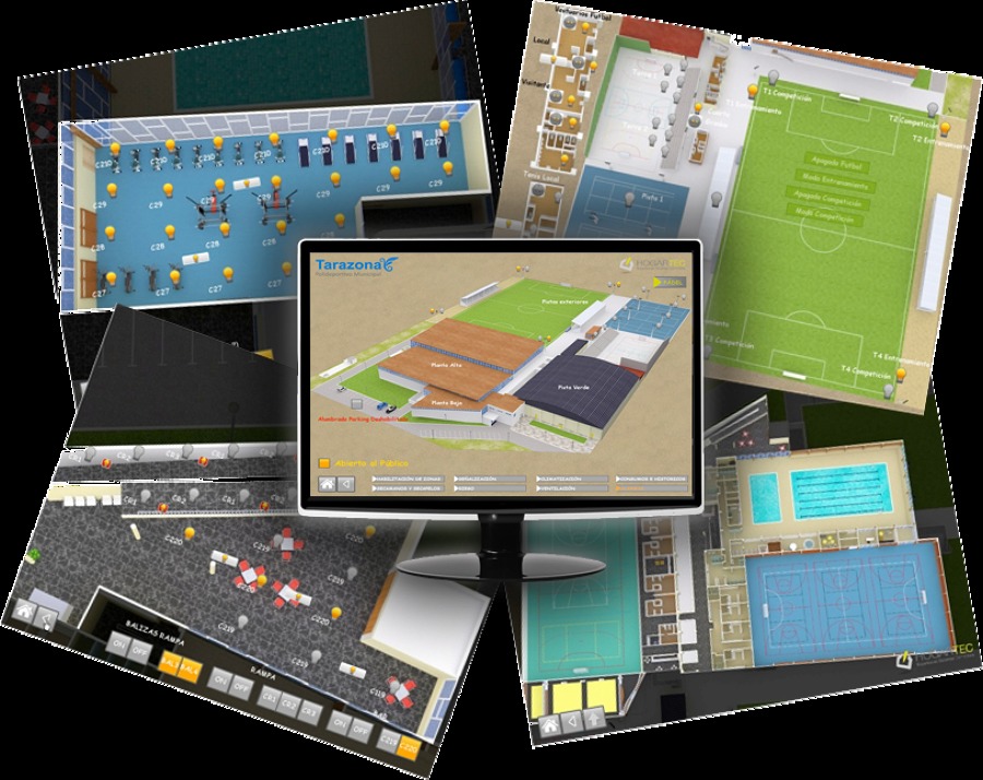 Vista y control desde una pantalla