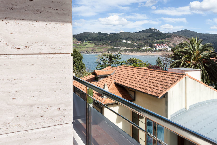 Vistas al estuario de Urdaibai desde la terraza.