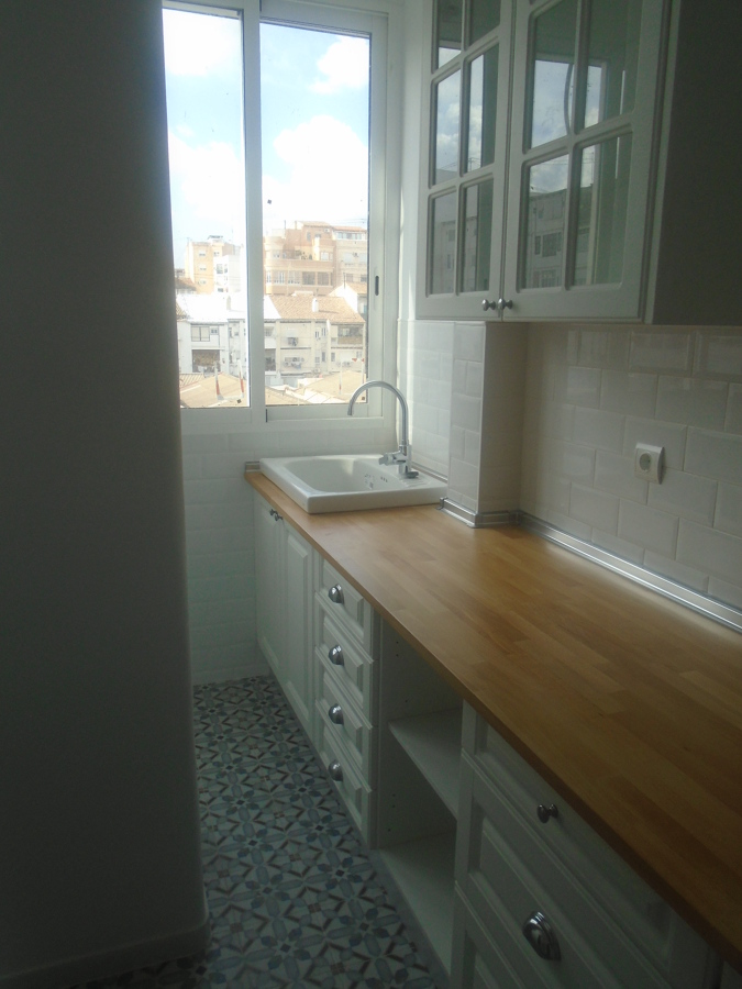 Vitrinas en la cocina