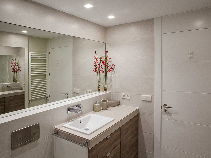 Baño mueble de lavabo de madera