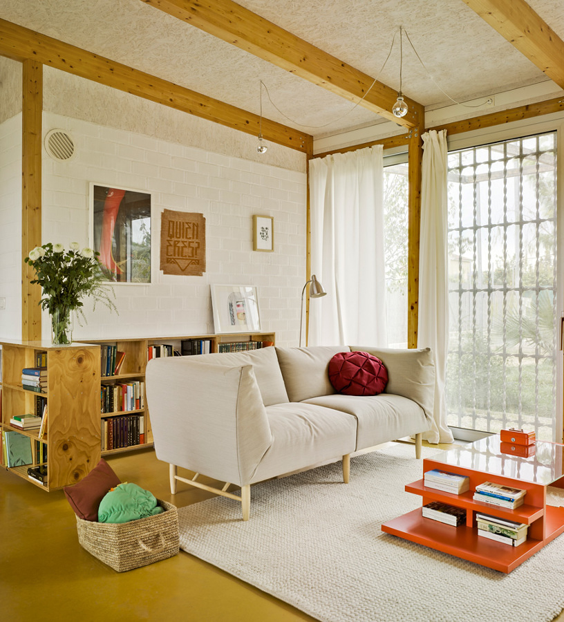 Vivienda con estructura de madera