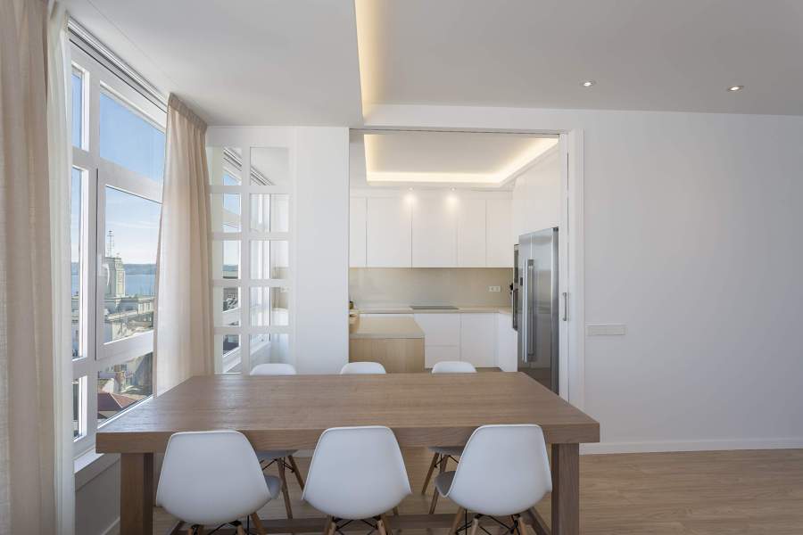 Vivienda en La Coruña - Salón y cocina