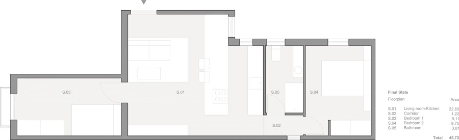 Vivienda en Ponzano | Estado final