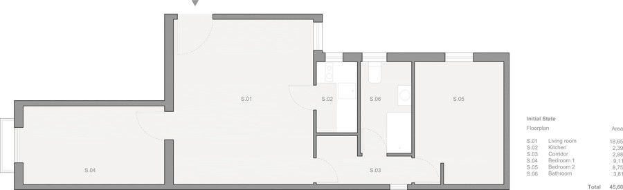 Vivienda en Ponzano | Estado inicial