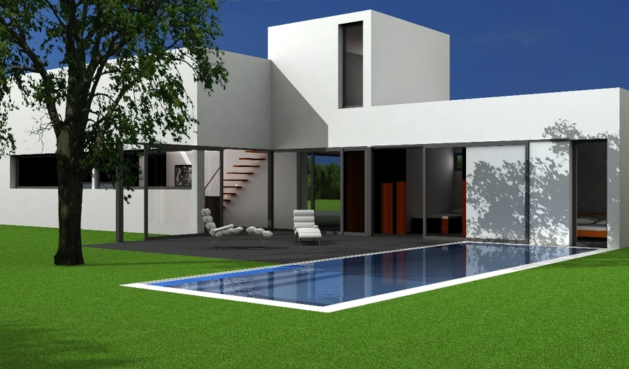 Vivienda rota zona piscina