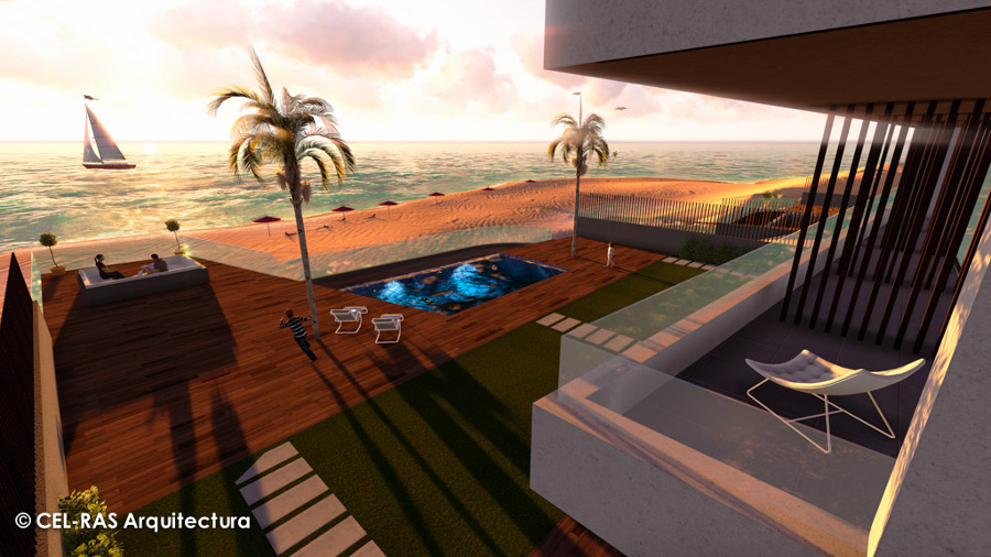 Vivienda Unifamiliar Aislada a orillas del Mediterráneo.