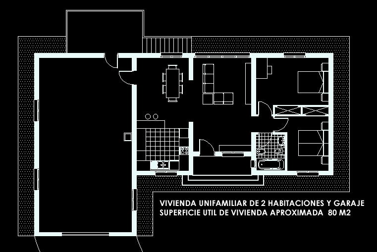 Vivienda unifamiliar en una altura.