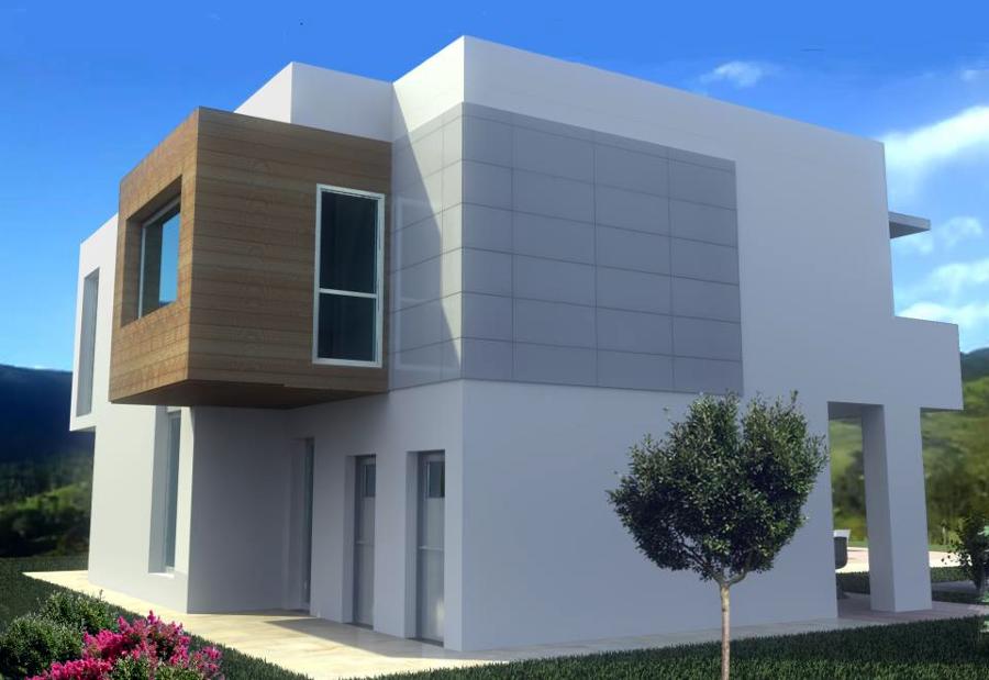 Vivienda unifamiliar UrbanHuse, 230 m2, fachada posterior