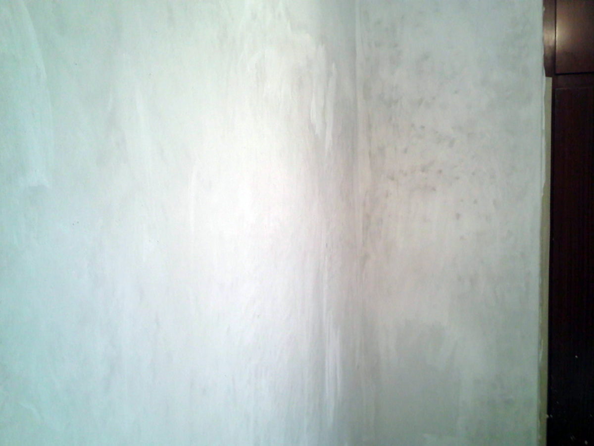 paredes en proceso de tratamiento