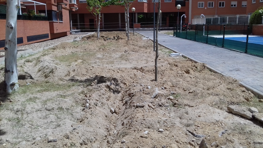 zanjas pradera grande riego