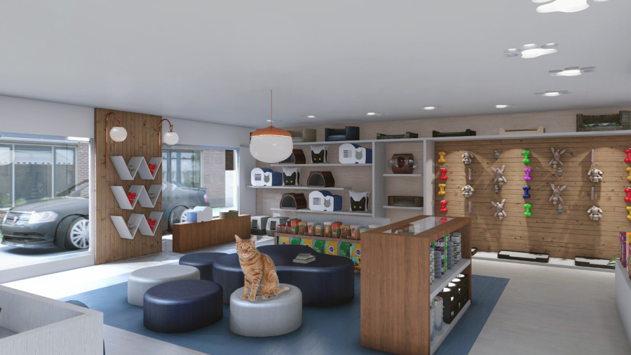 Zona de estar veterinaria