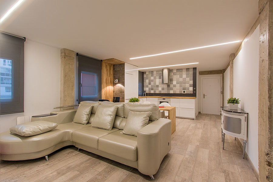 ZONA DE ESTAR Y COCINA