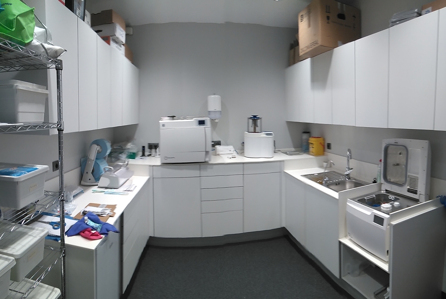 Zona de esterilización clinica dental