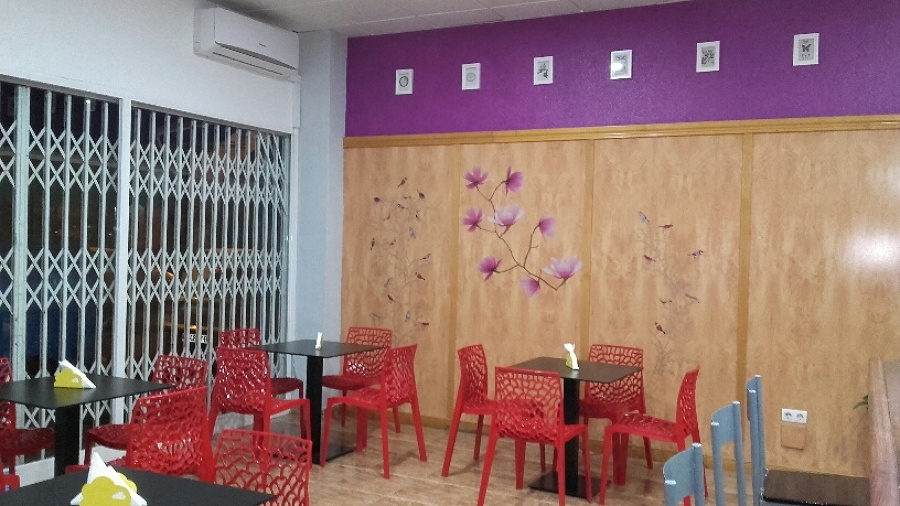 Zona de mesas de confiteria