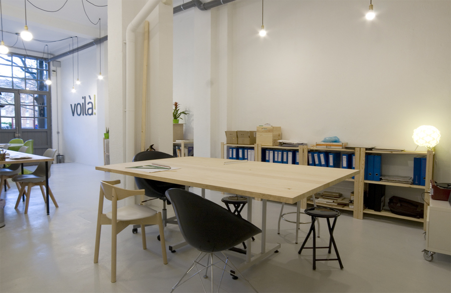 zona de presentaciones y trabajos