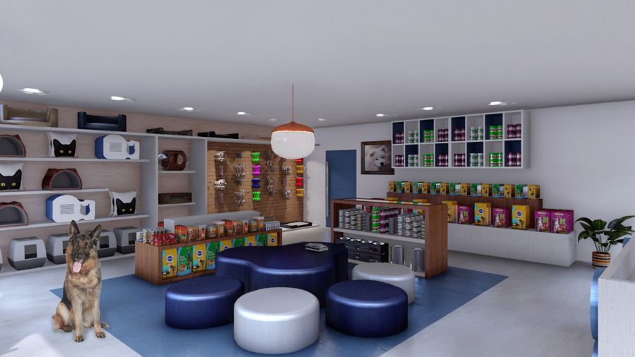 Zona de venta veterinaria