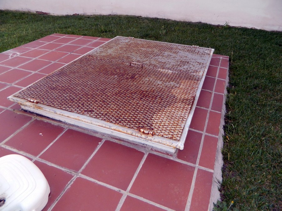 zona depuradora antes de pintar