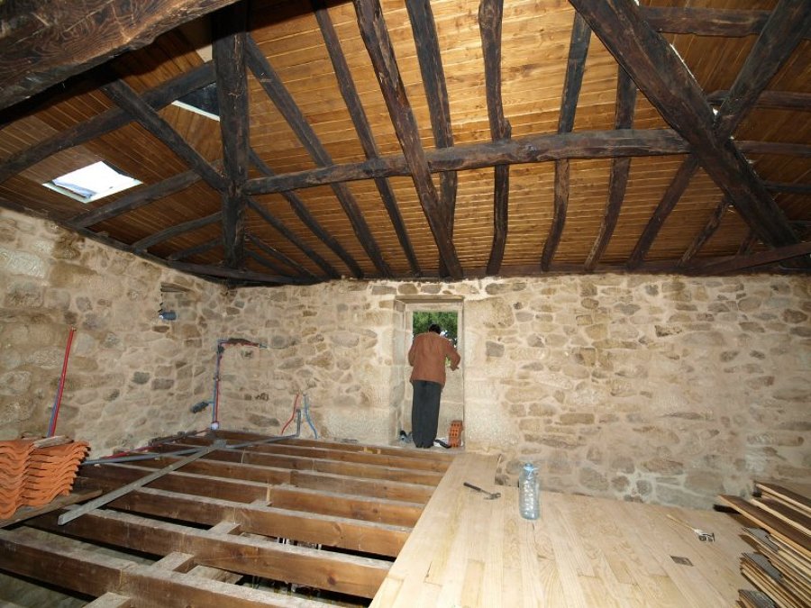 Zona Dormitorio durante el proceso