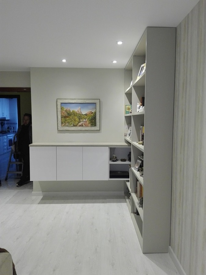 Zona librería a medida