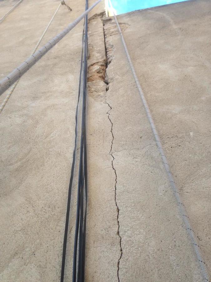 Zonas de mayor deterioro de las grietas