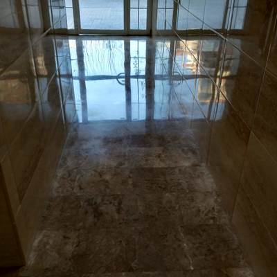 Vitrificado de patio de mármol