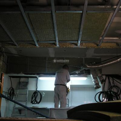 Techo acústico restaurante