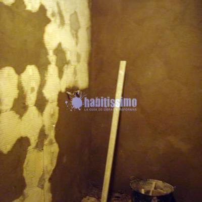 Reforma total baño y estanterías en Pladur