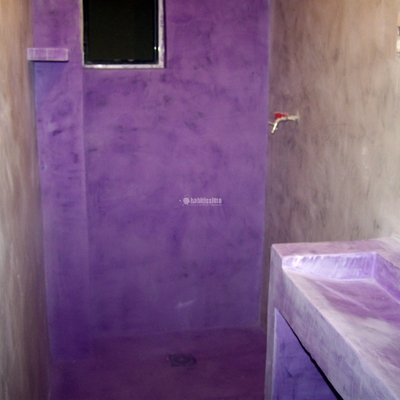 Revestimiento baño en microcemento