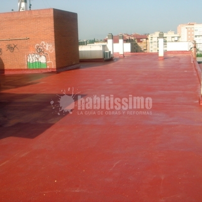 Impermeabilización y aislamiento térmico de terraza comunitaria transitable