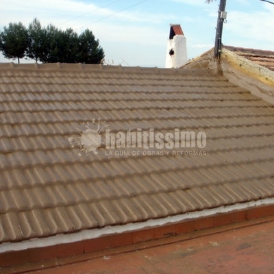 Tejado impermeabilizado y aislado térmicamente