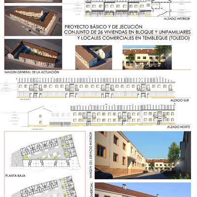 Proyecto de 26 viviendas en tembleque. (Toledo)