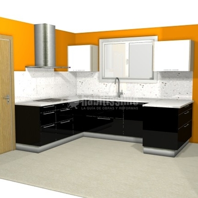 Blanco y Negro en la cocina