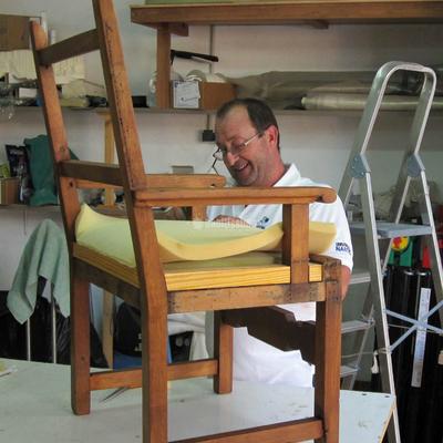 Tapizado de Butacón en Piel