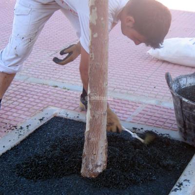 Pavimentos de caucho y alcorques