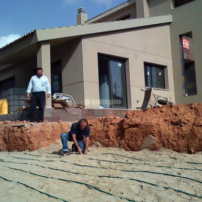 Instalación geotermia tierra-agua en Cataluña