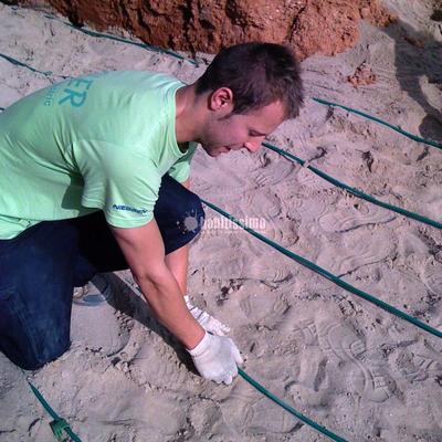 Instalación geotermia tierra-agua en Cataluña